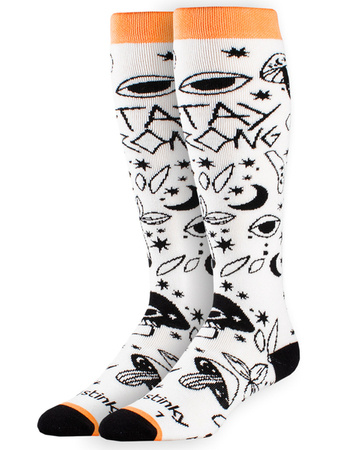 SKARPETY SNOWBOARDOWE STINKY STAY WRONG White/Black