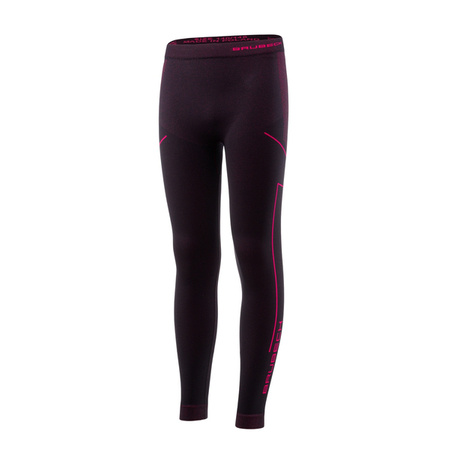 SPODNIE TERMICZNE BRUBECK THERMO Junior Black/Fuchsia