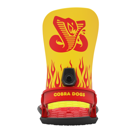 WIĄZANIA SNOWBOARDOWE UNION STRATA COBRA DOGS Yellow/Red 2023